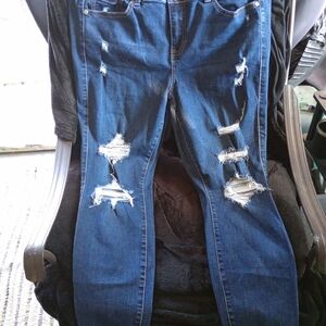 Torrid Distressed Blue Jeggings